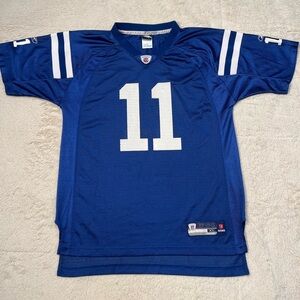 Reebok NFL Indianapolis Colts Anthony Gonzalez Blue Jersey Mens S/Youth XL Y2K